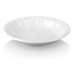 Тарелка рифленая 18,5 см, поликарбонат белый