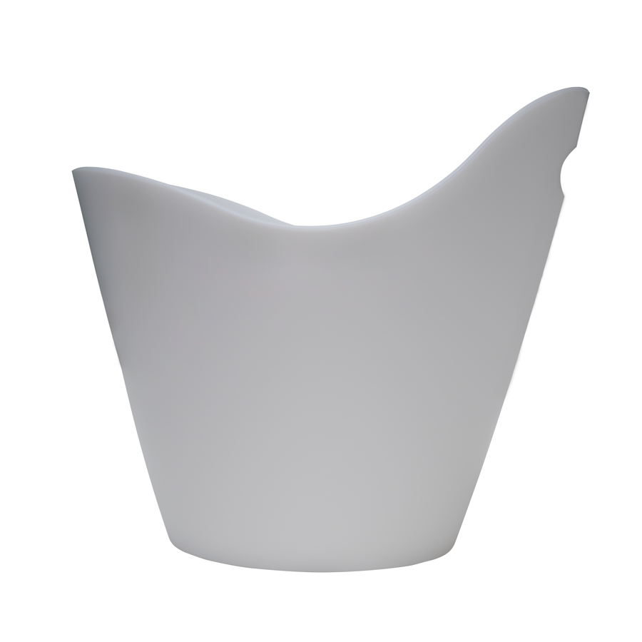 Ведро для шампанского и вина 28x25,3 см, поликарбонат, белый