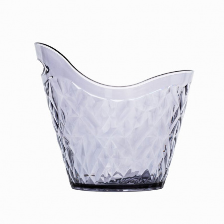 Ведро для шампанского и вина 28x25,5 см PRIZMA,поликарбонат, темно-серое