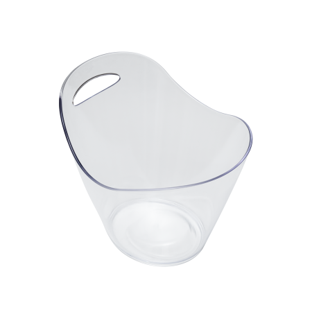 Ведро для шампанского и вина 28x25,3 см, поликарбонат, прозрачный