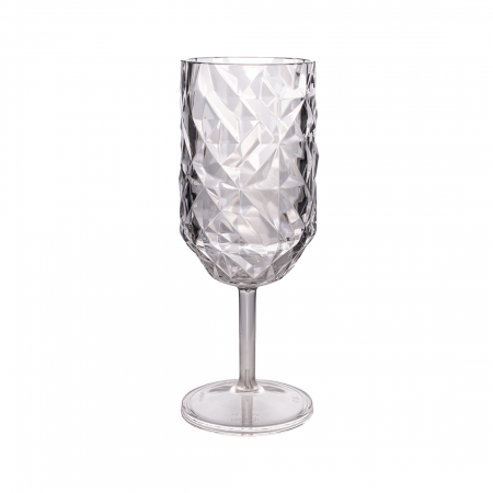 Бокал из поликарбоната для вина 250мл PRIZMA, поликарбонат, темно-серый