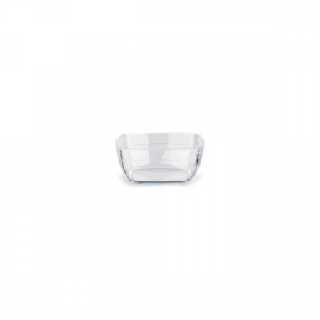Салатник/миска квадратный 11 см, 300 мл, поликарбонат, прозрачный