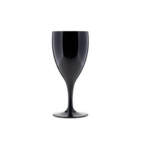 Бокал для вина 320 мл, поликарбонат,  черный